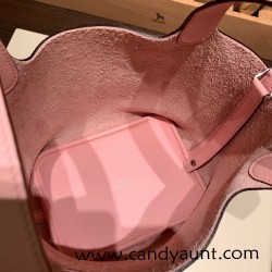 Hermes Picotin Clemence 18cm 3Q /Rose Sakura Silver Hardware