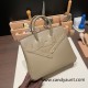 Hermes Shadow Birkin 25 swift 18/Étoupe Grey (Étoupe) Full Handmade