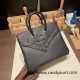 Hermes Shadow Birkin 25 89 /Black (Noir) swift Full Handmade