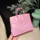 Hermes Shadow Birkin 25 swift X9 /Mauve Sylvestre Full Handmade